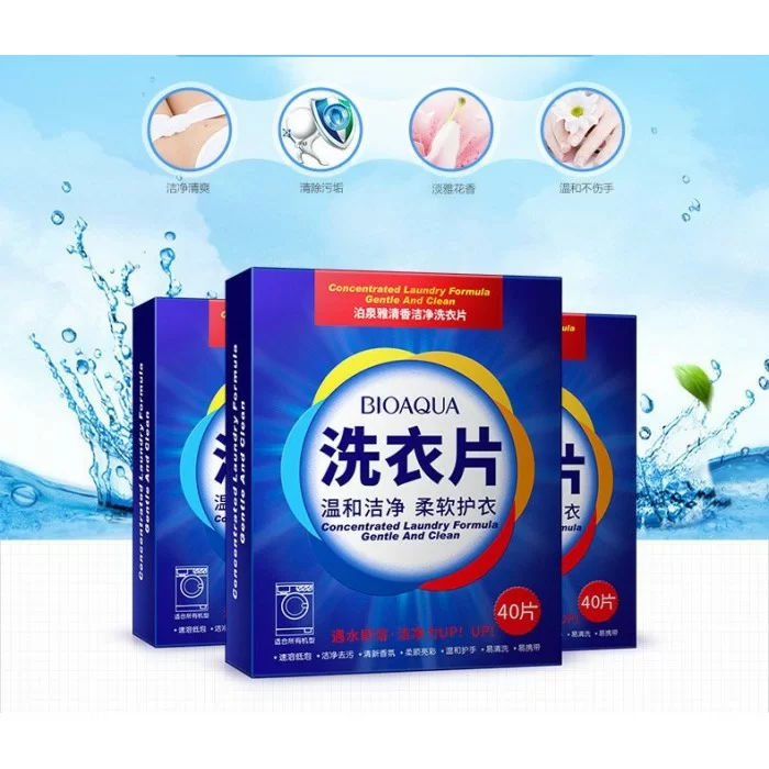 Пластины для стирки Bioaqua 40 шт Пластины для стирки Bioaqua 40 шт