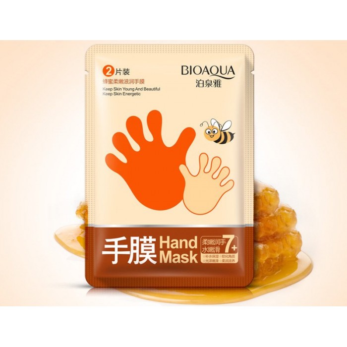 Bioaqua перчатки увлажняющие с медом