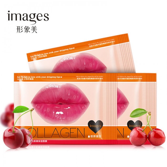 Images маска для губ гидрогелевая с экстрактом вишни