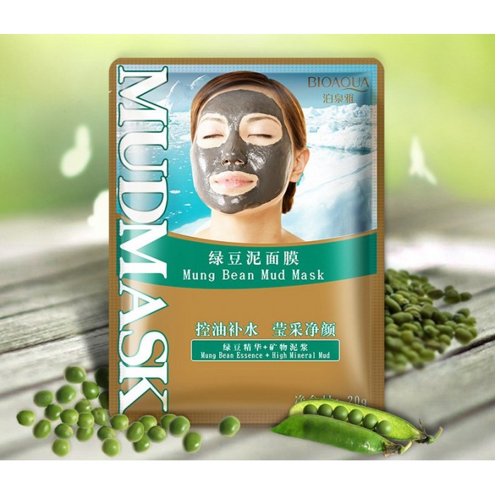 Bioaqua маска грязевая с зеленым горошком