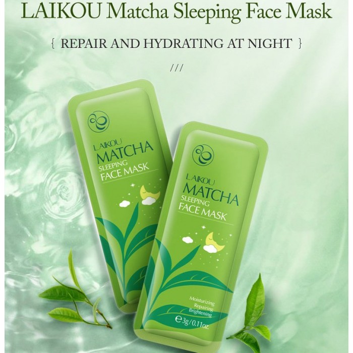 Laikou маска ночная с экстрактом зеленого чая 15 шт