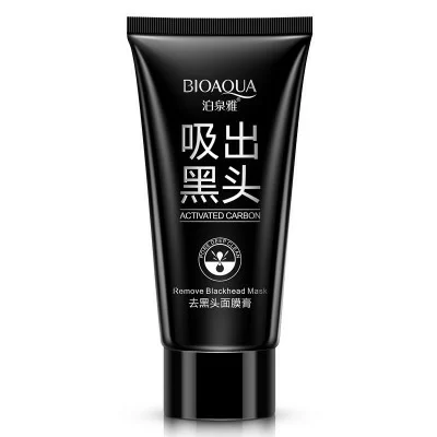 Маска от черных точек с углем Bioaqua
