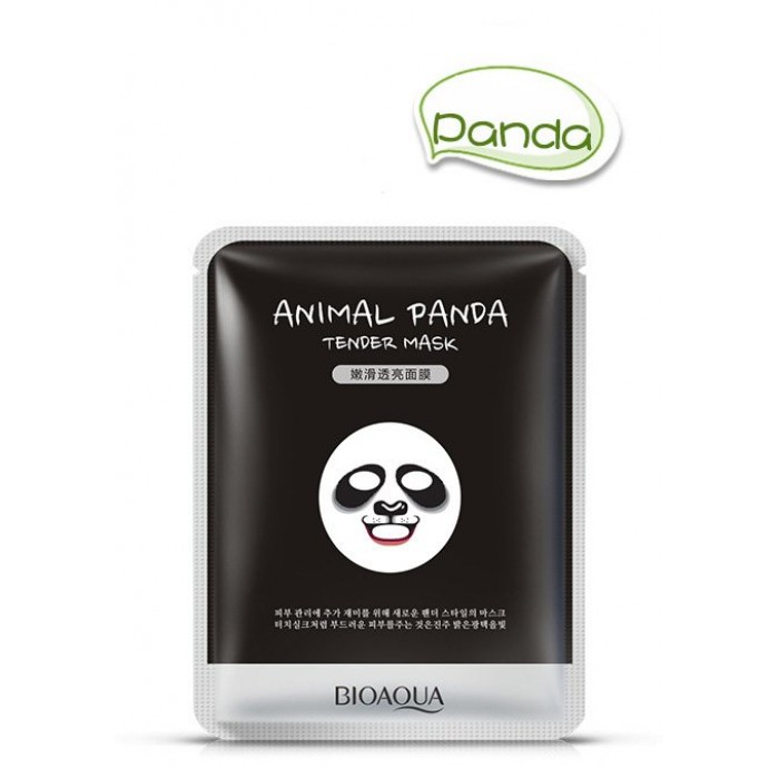 Bioaqua маска для лица Animal Panda с экстрактом дрожжей