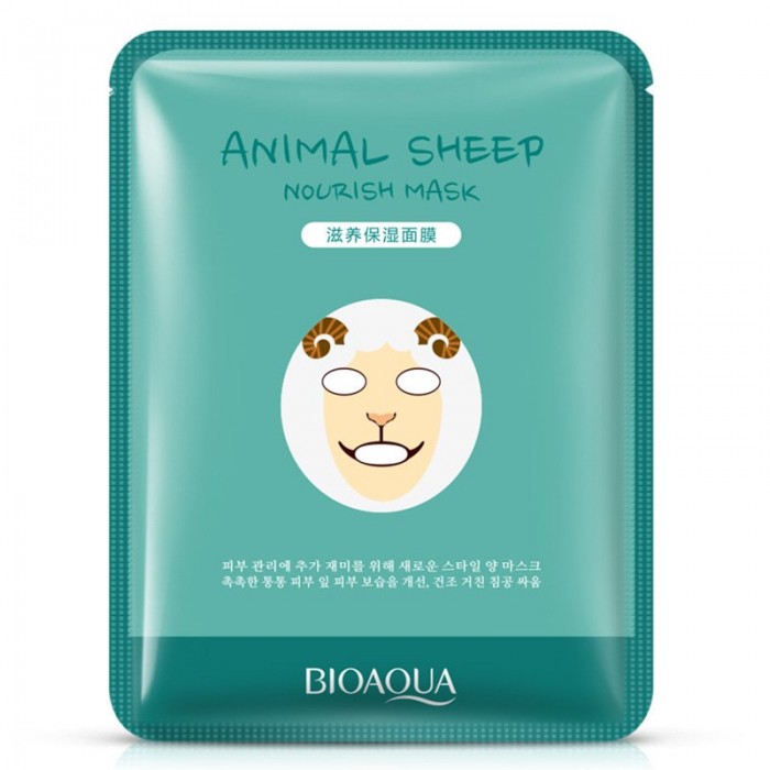Bioaqua маска для лица Animal Sheep с экстрактом родиолы розовой