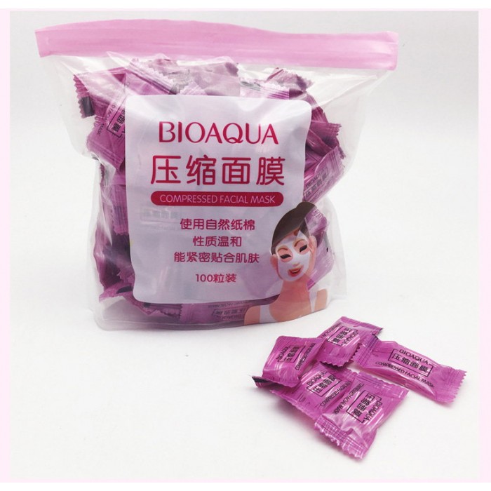 Bioaqua маска-таблетка прессованная 100 шт