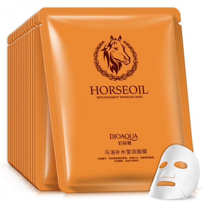Bioaqua маска для лица с лошадиным жиром Horse Oil