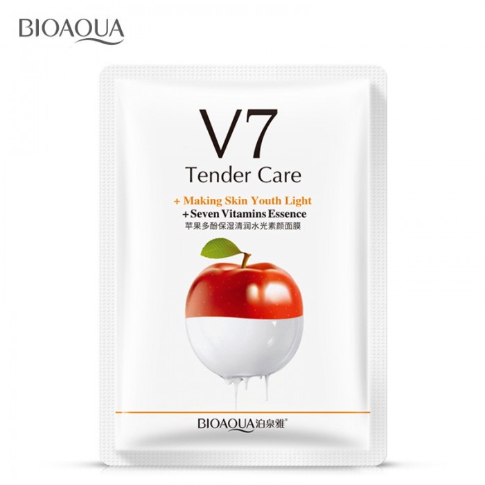  Bioaqua маска для лица яблоко с витаминами V7