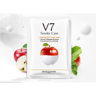 Маска для лица яблоко с витаминами V7 Bioaqua