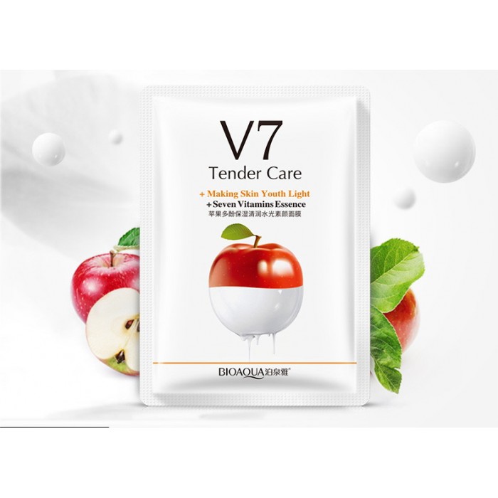  Bioaqua маска для лица яблоко с витаминами V7
